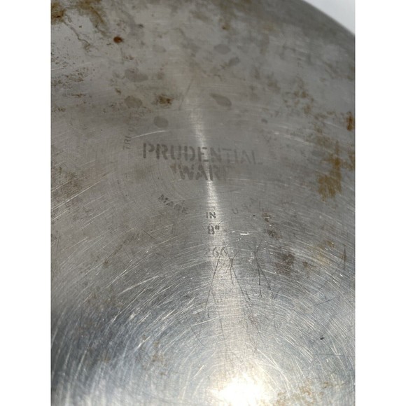 Vintage Prudential Ware 9" Stainless Steel skillet / saute Pan with lid - Picture 2 of 8